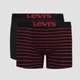 Набор трусов боксеров мужских хлопковых Levi's 905011001-786 S 2 шт Черные (8718824823898) - изображение 1