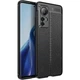 Силиконовый (TPU) чехол Deexe Leather Cover для Xiaomi 12 / 12X - Black - изображение 1