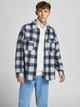 Куртка-рубашка JOROLLIE CHECK SHIRT JACKET LS LN 12198798-Navy Blazer-Detail:/CHECK Jack & Jones XXL Темно-синий - изображение 1