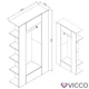 Готовий міні гардероб 106x192 Vicco, антрацит, глянець - зображення 4