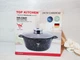 Кастрюля казан с мраморным антипригарным покрытием 24см 4,2 л Top Kitchen TK00052 Черный - изображение 3
