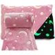 Плед светящийся в темноте День Ночь Magic Blanket 120х150см Розовый (D-2019090950) - изображение 1
