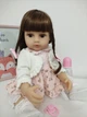Силиконовая кукла Реборн Fiona, пупс Reborn девочка, виниловый Реборн, рост 55 см. Reborn NPK (45935043) - изображение 4