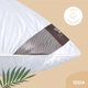 Подушка Air Dream Premium ТМ IDEIA 70х70 см два чехла на молнии белый - изображение 8
