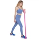 Ленточный эспандер с петлями 95 см Elastiband FitMagic резинка, лента для растяжки, шпагата, фитнеса, пилатеса, Розовый - изображение 5