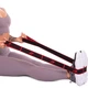 Ленточный эспандер 90 см с петлями FitMagic резинка, лента для растяжки, шпагата, фитнеса, пилатеса, Черно-красный - изображение 6
