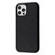 Чехол Carbon Leather Case для iPhone 12 Pro Max black - зображення 1