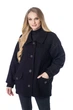 Женская демисезонная куртка большого размера UF-fashion LR 122 52 черный - изображение 1