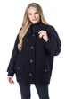 Женская демисезонная куртка большого размера UF-fashion LR 122 52 черный - изображение 4