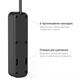 Сетевой фильтр-удлинитель RZTK Power Strip 3+3 USB-A Black 1.5 м - изображение 6