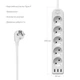 Сетевой фильтр-удлинитель RZTK Power Strip 5+3 USB-A White (PS-5A/W) 2 м - изображение 7