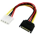 Кабель перехідник 1x SATA 15 Pin -> MOLEX 18AWG(IDE 4pin) (537446730) Різнокольоровий - зображення 1