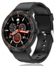 Смарт-часы 2E Alpha X 46 mm Black-Orange (2E-CWW30BKOR); 1.3" (240x240) / Nordic 52832 / 64 МБ / Bluetooth / IP68 / 55.4 г / черно-оранжевый - зображення 1