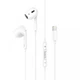 Наушники Hoco M1 Max crystal earphones Lightning with mic White - изображение 1