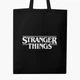 Эко сумка шоппер на молнии Очень странные дела (Stranger Things) (9227-3403) 41x35 см Черный - изображение 2