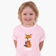 Дитяча футболка для дівчаток Лайк Лиса (Likee Fox) (25186-1033-30) 158-164 см Бавовна Рожевий - зображення 3