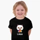 Дитяча футболка для дівчаток Лайк Кіт (Likee Cat) (25186-1036-9) 122-128 см Бавовна Чорний - зображення 4