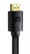 Кабель переходник Baseus High Definition Series HDMI - HDMI 8K черный в оплетке 1 м (CAKGQ-J01) - изображение 8