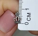 Сережки-пусеты серебряные "Корона" 1,21 г - изображение 2