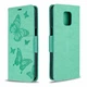 Чехол-книжка с рисунком UniCase Butterfly Pattern для Xiaomi Redmi Note 9 Pro Max / Note 9 Pro / Note 9s - Green - изображение 6