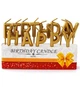 Свічки для торта Petit Candles, "Happy Birthday", золоті - зображення 1