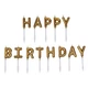 Свічки для торта Petit Candles, "Happy Birthday", золоті - зображення 2