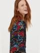Сукня-футболка коротка літня жіноча H&M 0607534_цветы_03 XS Чорна (KAY2000000871998) - зображення 2