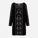 Платье короткое осеннее женское H&M 0723282_ч.серебр. 36 Черное (KAY2000001299777_LD2000001294772) - изображение 1