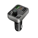 FM трансмітер BOROFONE BC38 автомоібльний модулятор 2хUSB/1хType-C, TF/U Disk, 20W/3A, QC/PD Чорний (10429) - изображение 4