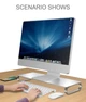 Металлическая подставка для монитора STR Aluminum Monitor Stand (C11) - Silver - изображение 5