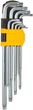 Комплект ключей удлиненных INGCO Torx Т10-Т50 9 шт (HHK13092) - изображение 2