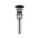Донный клапан для раковины Qtap PU03O 225х70х70 Matt black с переливом - изображение 3