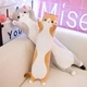 Длинная игрушка подушка кот батон 1319 Серый - изображение 5