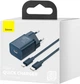 Ładowarka sieciowa Baseus Super Si Quick Charger 1C 20W EU Sets Blue (z kablem) (TZCCSUP-B03) - obraz 2