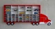 Полка гараж "Американец Микс плюс" красная для 40 hot wheels и 15 kinsmart (mix-plus-v-red) - изображение 2
