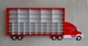 Полка гараж "Американец Микс плюс" красная для 40 hot wheels и 15 kinsmart (mix-plus-v-red) - изображение 3