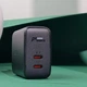 Сетевое зарядное устройство Acefast A9 PD 40Вт (2 Type-C) black - изображение 8