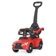 Детская красная машинка каталка толокар Bambi Racer M 4579-3 родительская ручка, защитный бортик и подставки для ножек - изображение 1