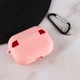 Силиконовый футляр с микрофиброй для наушников Airpods Pro 2 / Pro Розовый / Pink - изображение 4