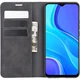 Чехол Taba Retro-Skin для Xiaomi Redmi 9 книжка кожа PU с визитницей черный - изображение 3