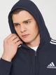 Толстовка Adidas M 3S Ft Fz Hd GK9033 S Legink/White (4064045264595) - зображення 4