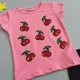 Летний костюм "Вишенки" Hacali kids для девочки 86-92 см Розовый/черный 18737 - изображение 2