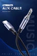 Кабель Ugreen AV143 Round USB Type-C Male to Audio Cable 3.5 мм Male Aluminum Shell 1 м Deep Gray (6957303836338) - зображення 2