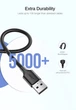Кабель Ugreen US289 USB 2.0 to Micro Cable Nickel Plating 2 А 0.5 м Black (6957303861354) - зображення 6