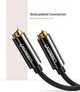 Кабель Ugreen AV134 3.5 мм Male to 2 Female Audio Cable 25 см Black (6957303828166) - зображення 2