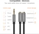 Кабель Ugreen AV123 3.5 мм Stereo Audio Splitter Cable with Braid 20 см Black (10532) - зображення 2