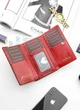 Кошелек премиум женский кожаный STEVENS, красный, 8,5 х 14,5 х 4 см (02LEAF-108 RFID) с защитой RFID - изображение 5