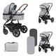Детская коляска-трансформер 2в1 Lorelli Lora Cool Grey Elephants + Mama Bag - изображение 8