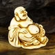 Статуэтка Нэцкэ Netsuke Хотэй сидящий Гипс 5.9x5.6x4.7 см Бежевый (00669) - изображение 4