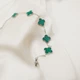 Браслет в стиле Van Cleef имеет вставку из малахита - изображение 2